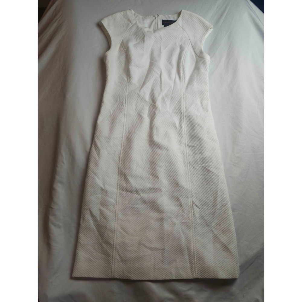 Nina McLemore Sheath Dress 6 White Bridal Glam Old Money Quiet Luxury USA Made